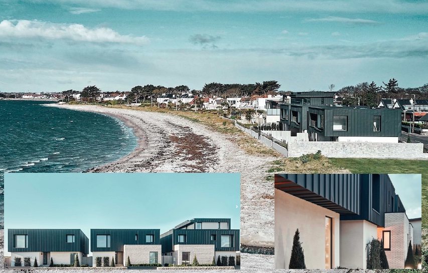Trois maisons résidentielles modernes défient les conditions climatiques difficiles de la baie de Dublin